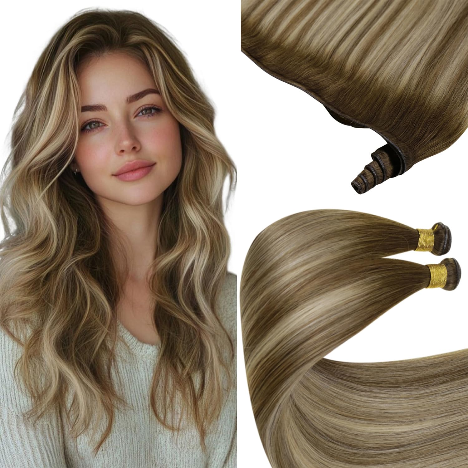 Extensões De Cabelo Sunny Hair Genius Weft 50-80g 14-24 Polegadas