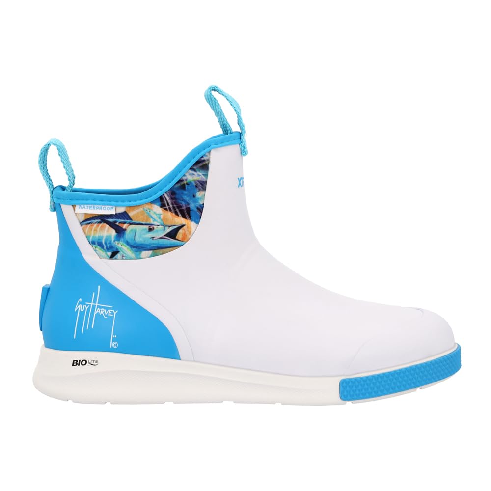Bota De Cano Alto Xtratuf Sport Guy Harvey White Masculina Tamanho 13