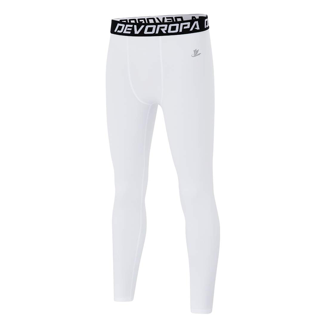 Leggings Devoropa Boys Slim Fit Quick Dry Compression White M