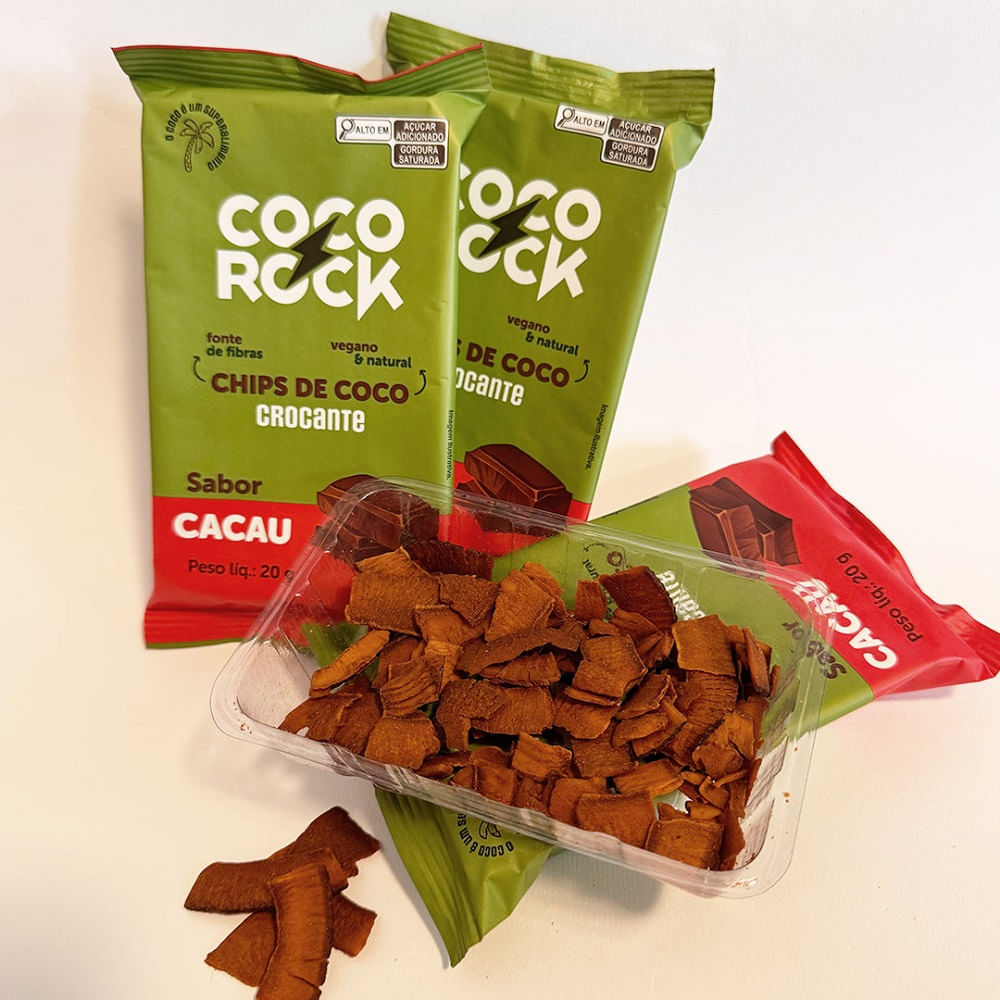 Chips De Coco Crocante Coco Rock Sabor Cacau 20g - Carrefour