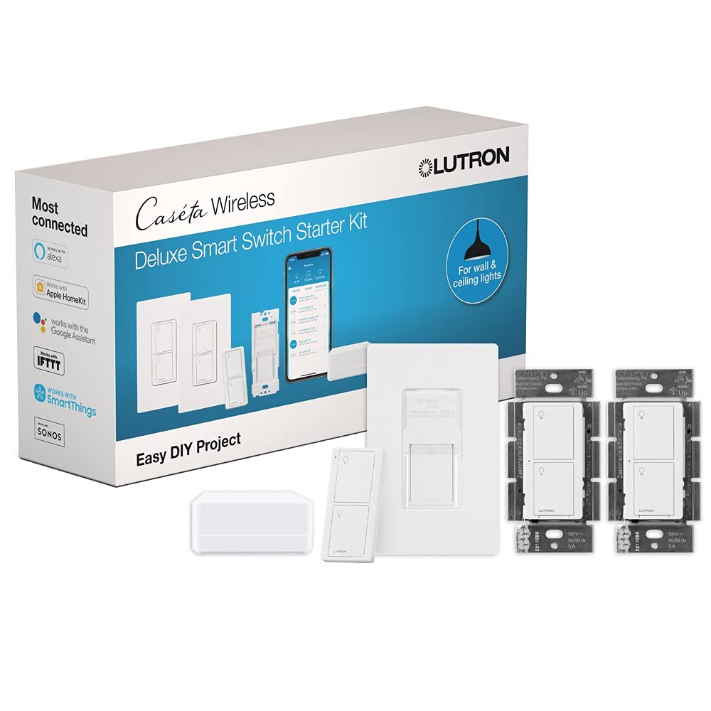 Kit De Interruptores Inteligentes Lutron Caseta Original 2 Interruptores De Luz