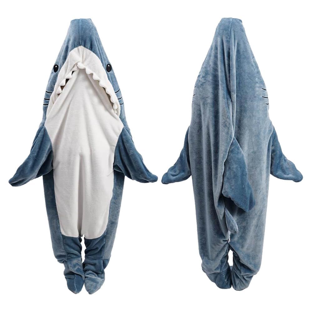Moletom Vestível Com Capuz Shark Blanket Inkarts Para Adultos E Crianças