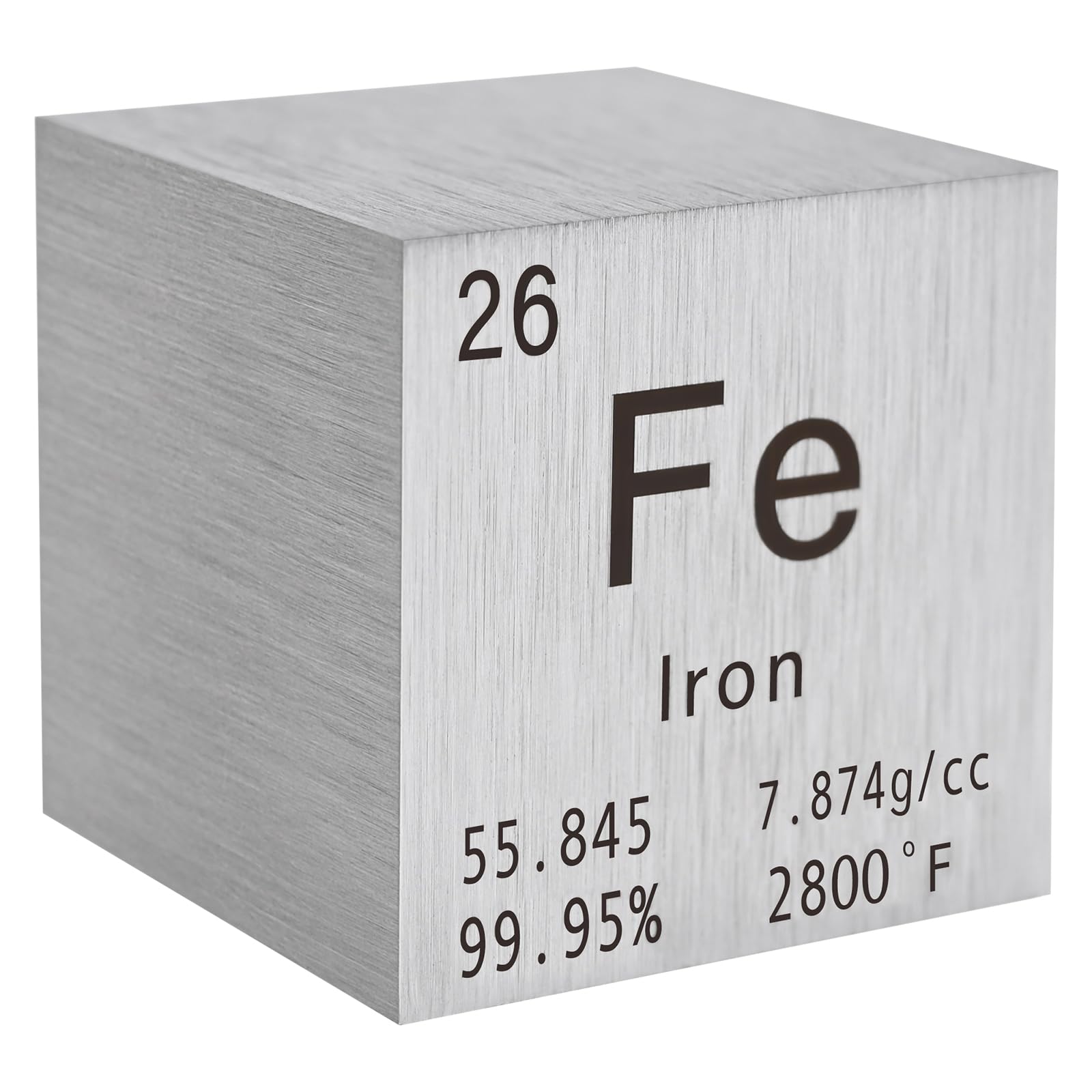 Element Collection Iron Cube Stpctou 25,4 Cm Gravado A Laser