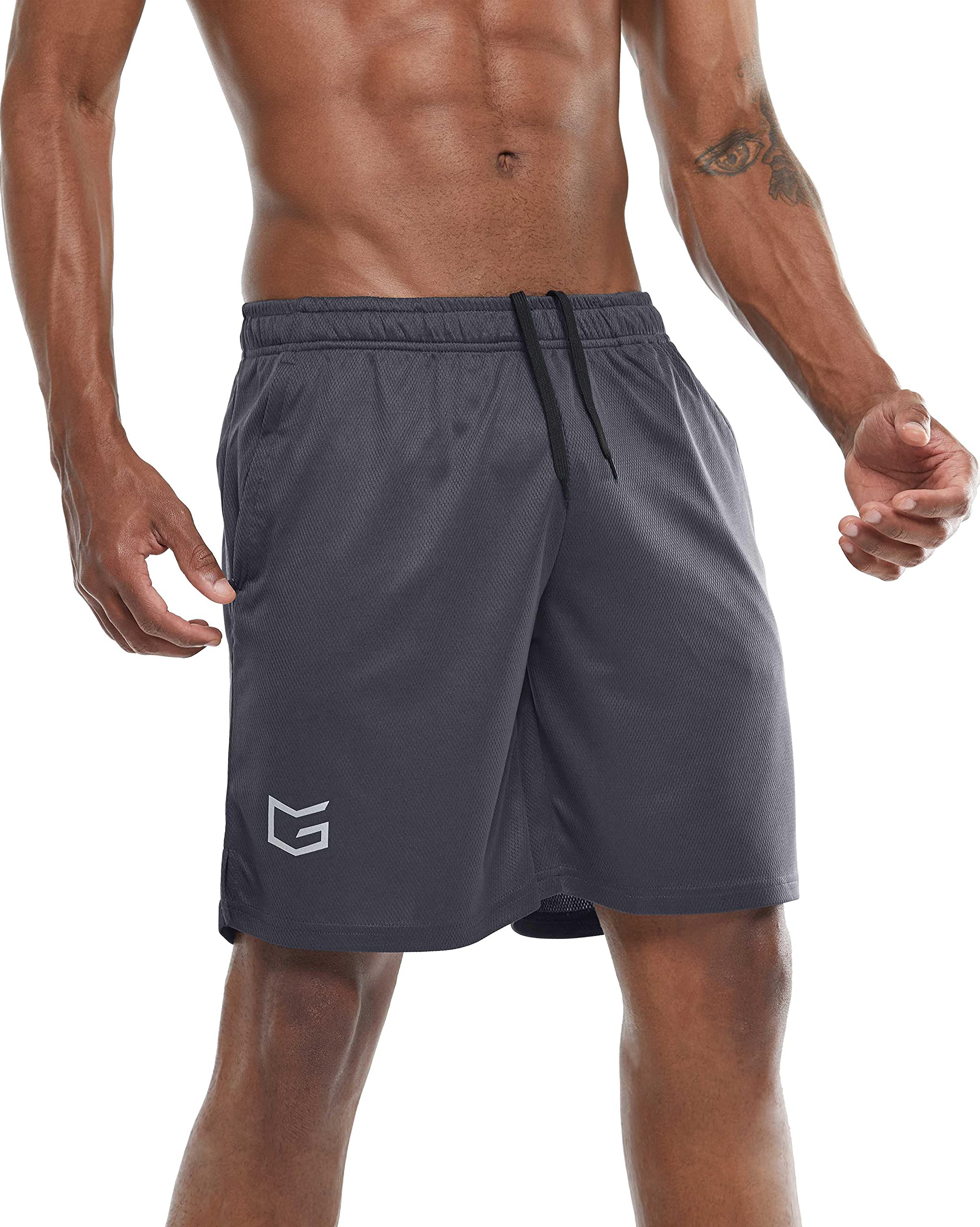 Calções De Treino De Corrida G Gradual Para Homens Quick Dry - Cinza