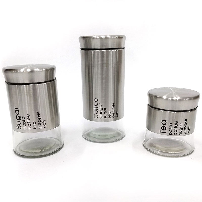 Conjunto De 3 Porta Tempero Will - Dolce Home - Cinza