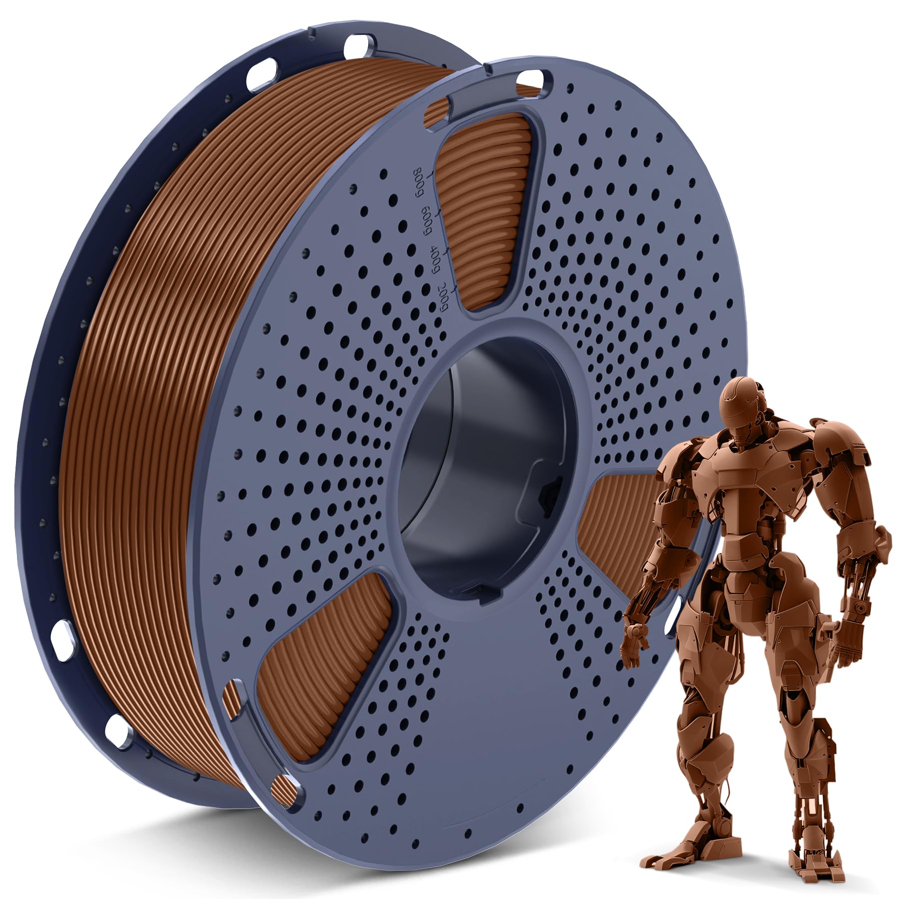 Filamento De Impressora 3d Sunlu Pla 1,75 Mm, Bobina De 1 Kg (marrom)