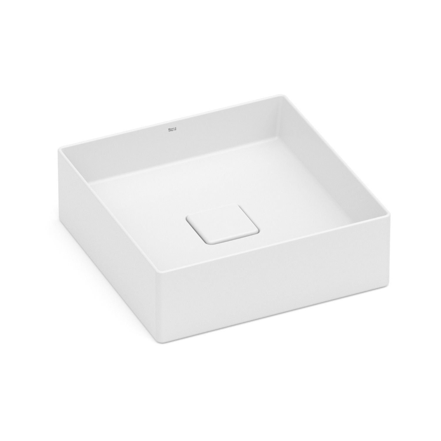 Cuba De Apoio 35cm X 35cm Sem Mesa T4 Terra Roca Branco