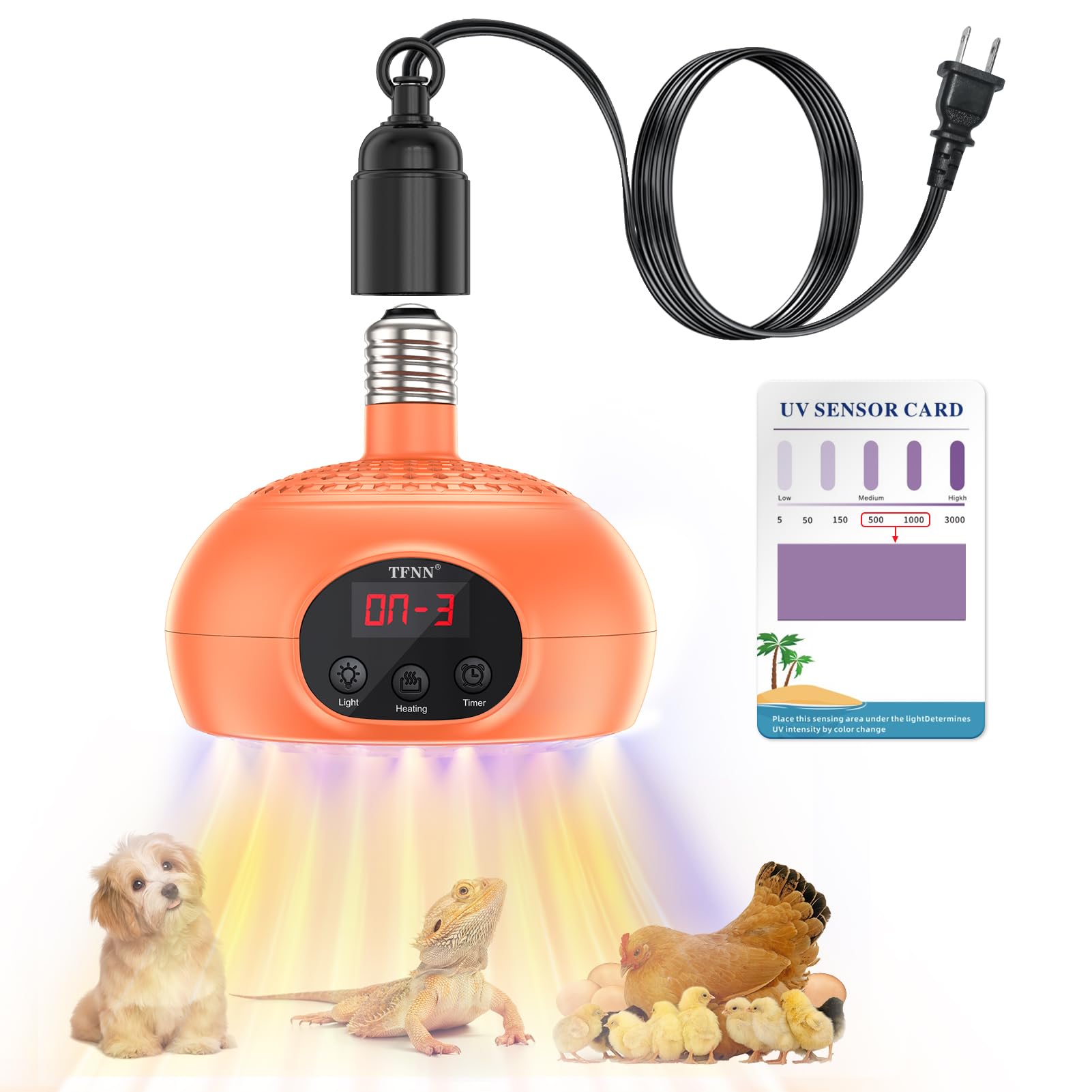 Lâmpada De Aquecimento Tfnn Chicken Coop Heater 200w-350w-500w Uva Uvb