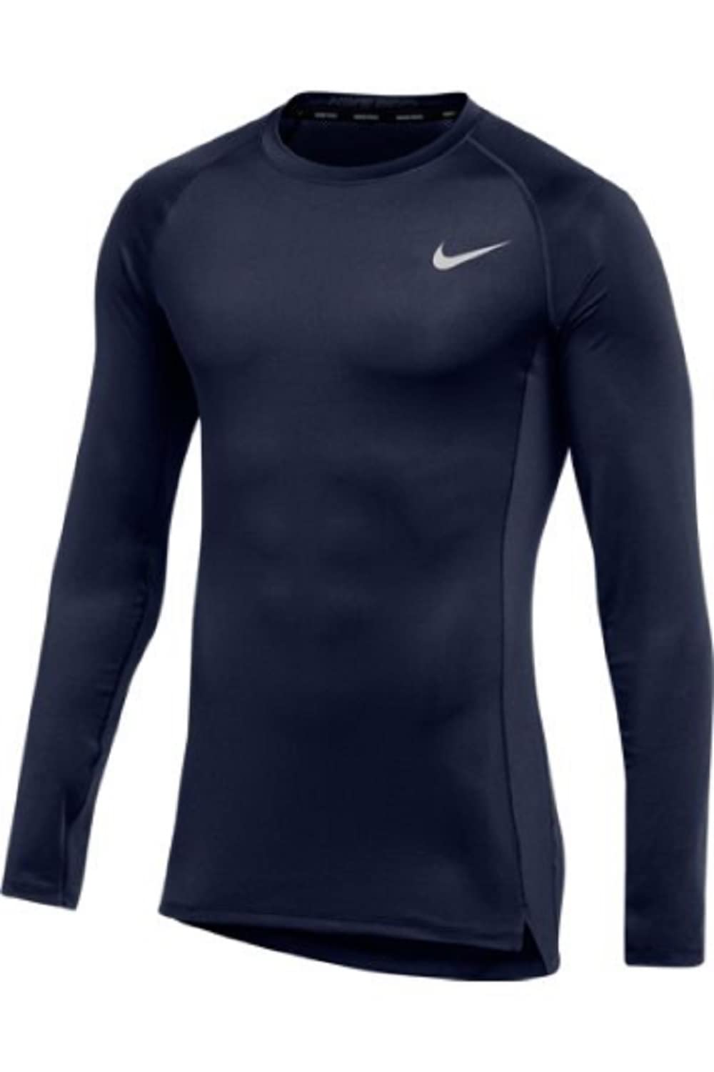 Camiseta De Treinamento Nike Pro Ajustada De Manga Comprida Para Homens Navy Xxl
