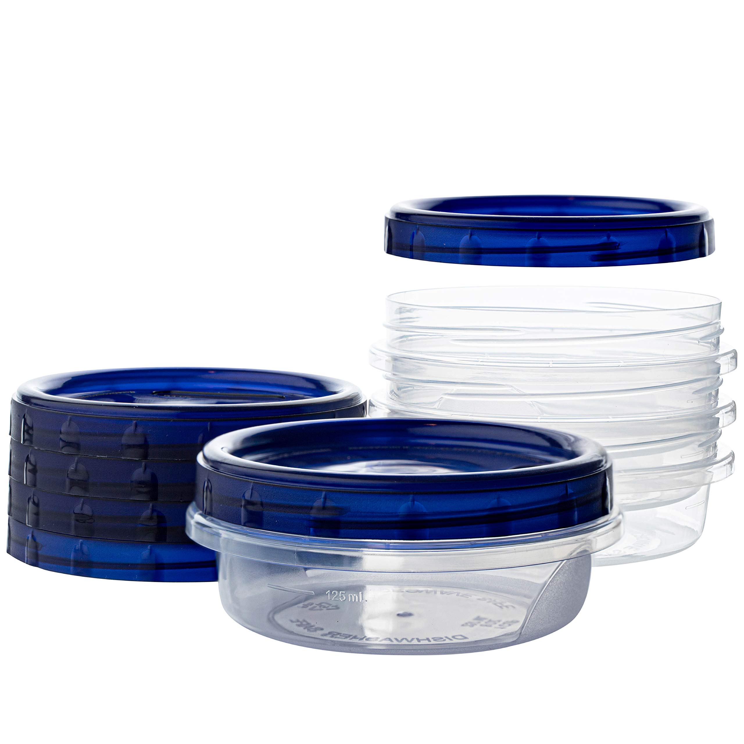 Deli Containers Plasticpro 240ml, Pacote Com 4, Reutilizáveis Com Tampas