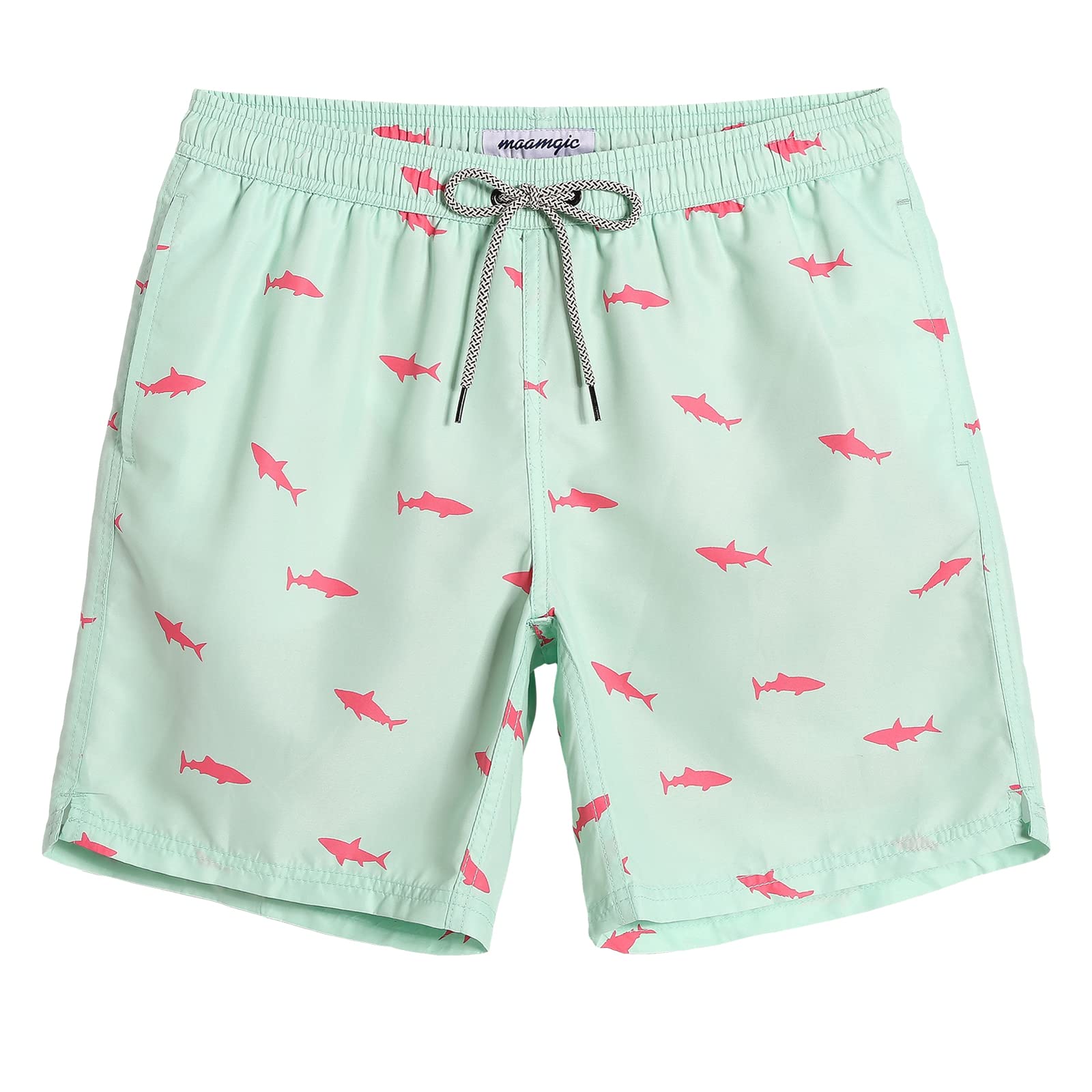 Swim Trunks Mamagic Quick Dry Swim Shorts Para Homens, Verde Claro