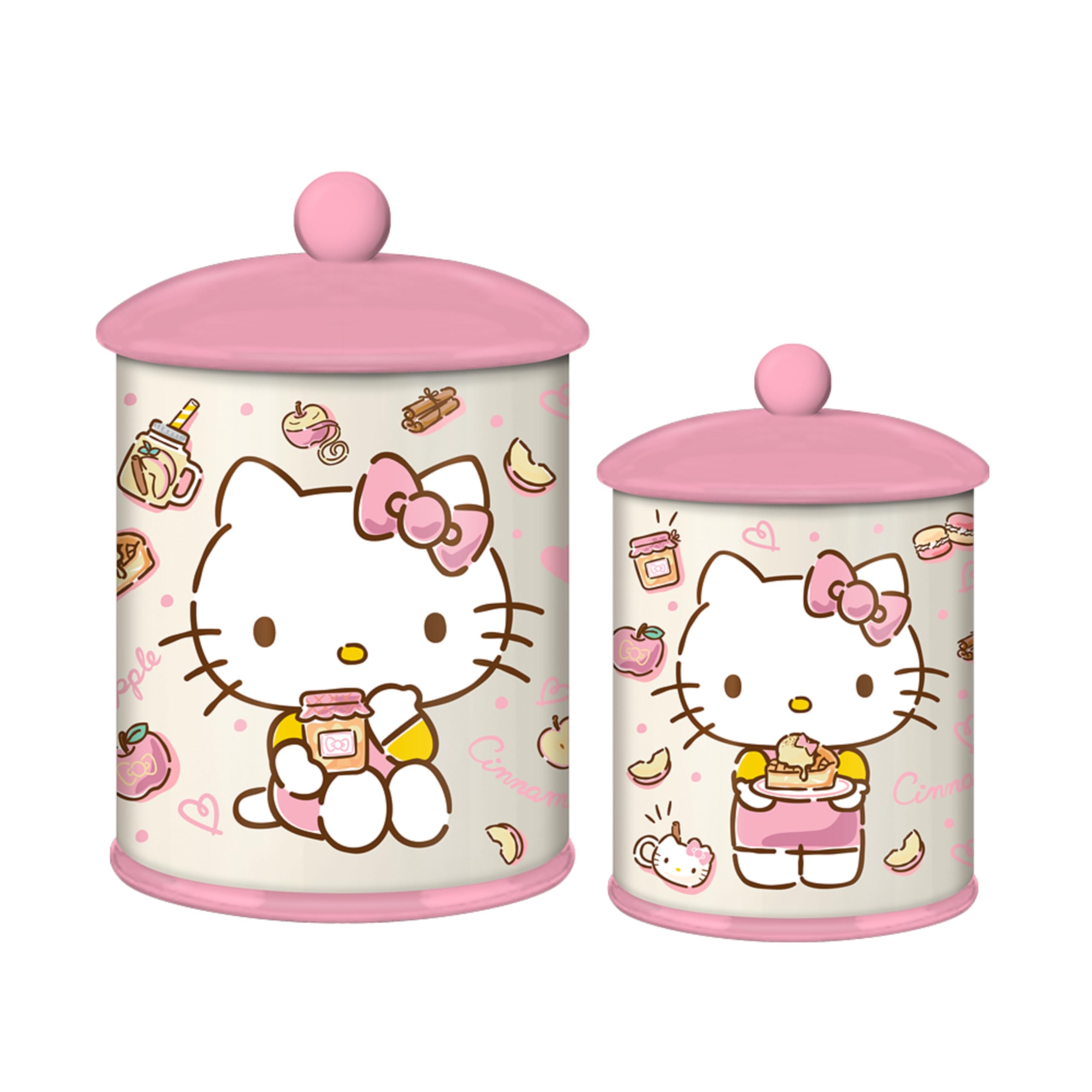 Vasilha De Cerâmica Prateada Buffalo Hello Kitty Rosa 20cm