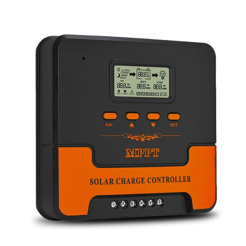 Controlador De Carga Solar Mppt 20a 12v/24v Com Display Lcd