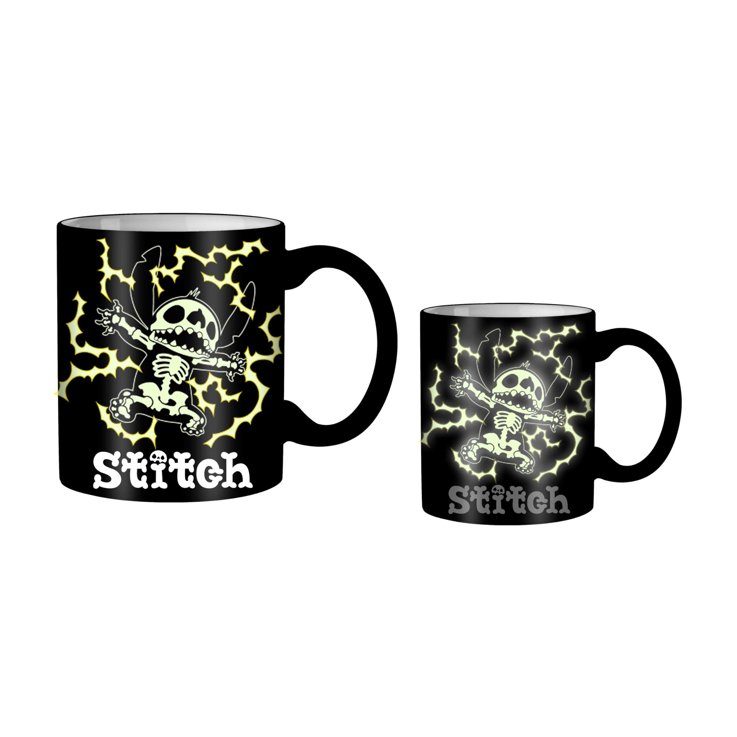 Caneca De Cerâmica Silver Buffalo Lilo And Stitch Shock Bolts 590ml