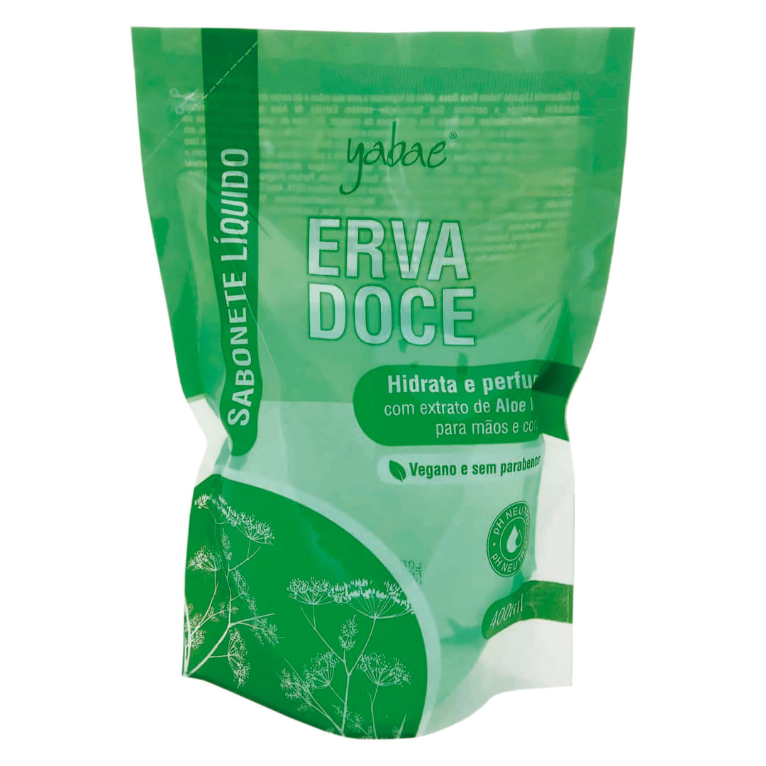 Sabonete Líquido Refil - Yabae 400ml | Erva Doce