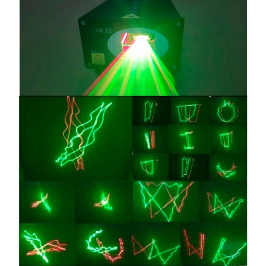 Projetor Strobo Laser Show Holografico Verde Vermelho Festa Profissional Longo Alcance Potente Festas Baladas Animação - imagem 3