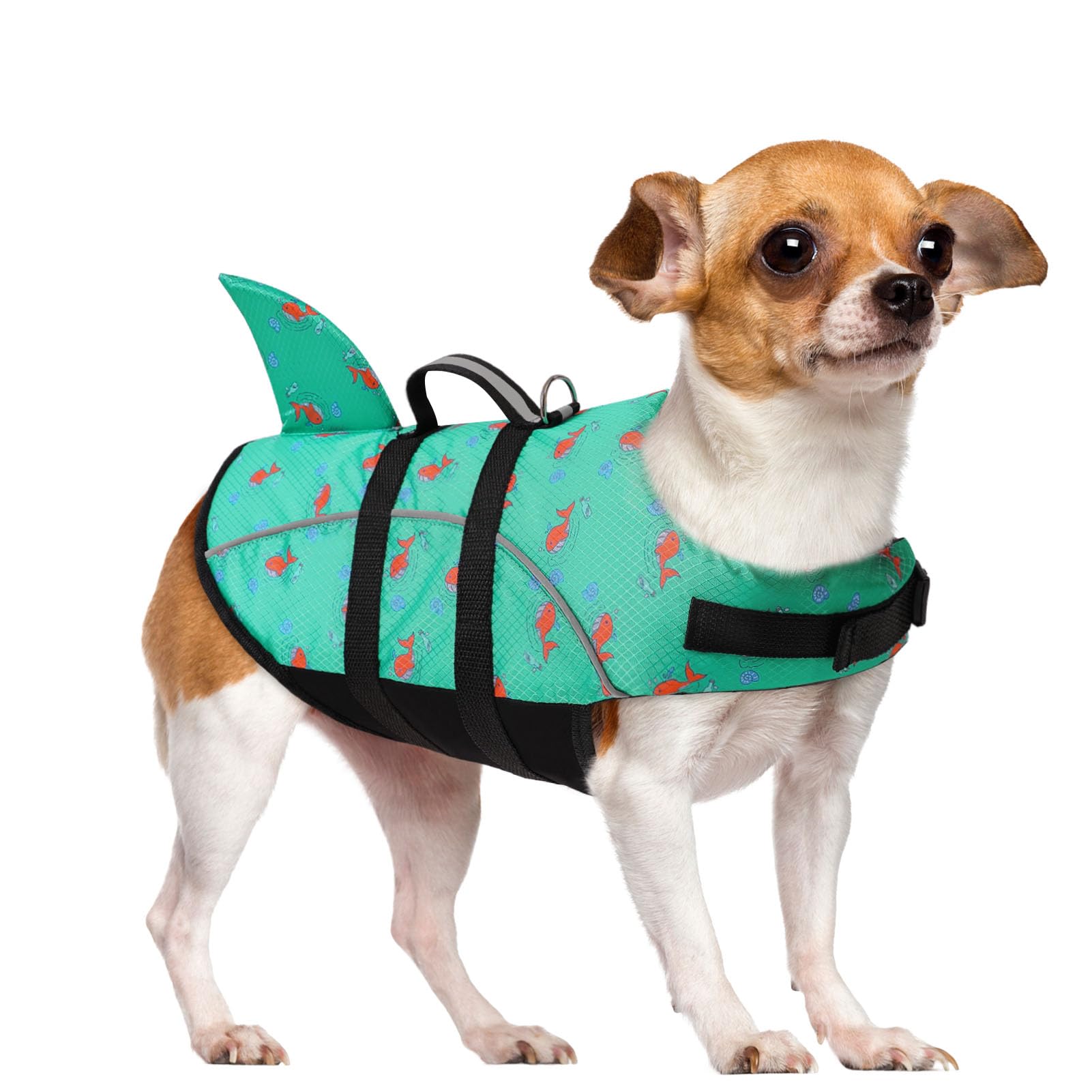 Colete Salva-vidas Para Cães Queenmore Large Shark Para Cães Grandes