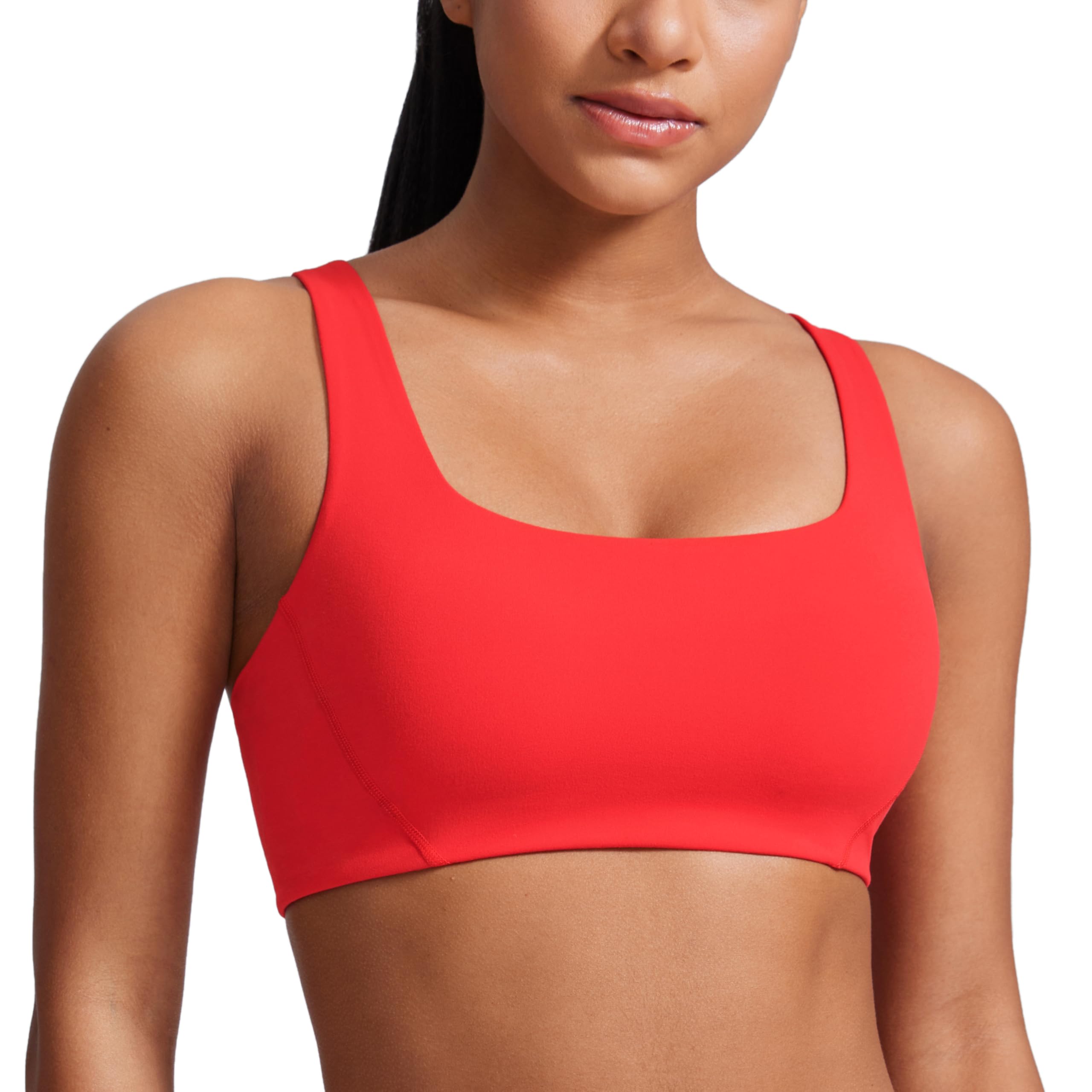 Sutiã Esportivo Crz Yoga Butterlift Com Forro Duplo Vermelho Escuro Xs Feminino