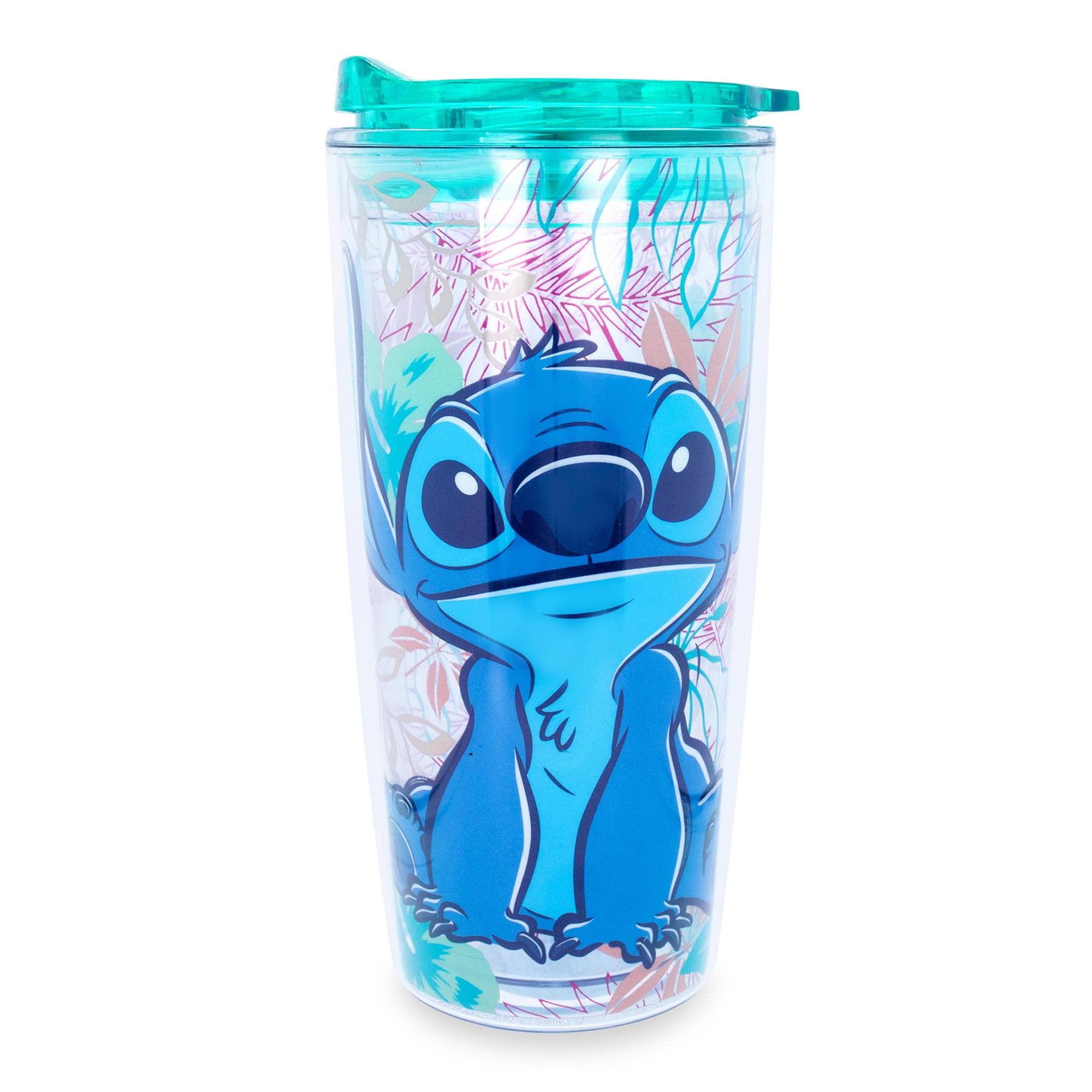 Copo De Viagem Silver Buffalo Pixar Lilo And Stitch 600 Ml
