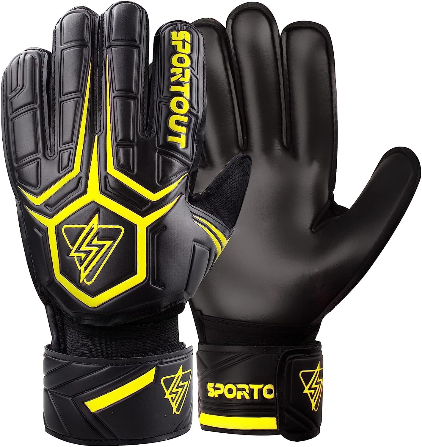 Luvas De Goleiro Sportout Com Proteção De Dedos Para Futebol