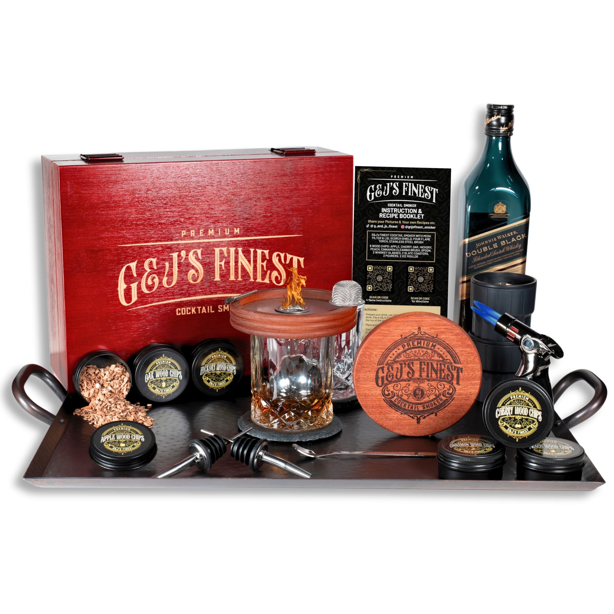 Kit Para Fumantes De Uísque G &amp; J's Finest Cocktail Smoker Com Tocha