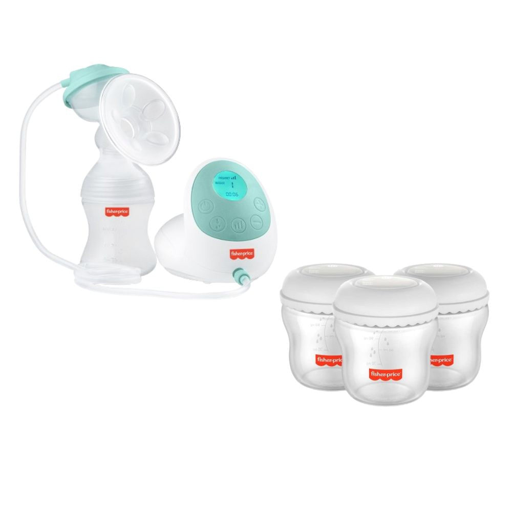 Kit Extrator De Leite Elétrico Com 3 Frascos 150 Ml - Bb3201k