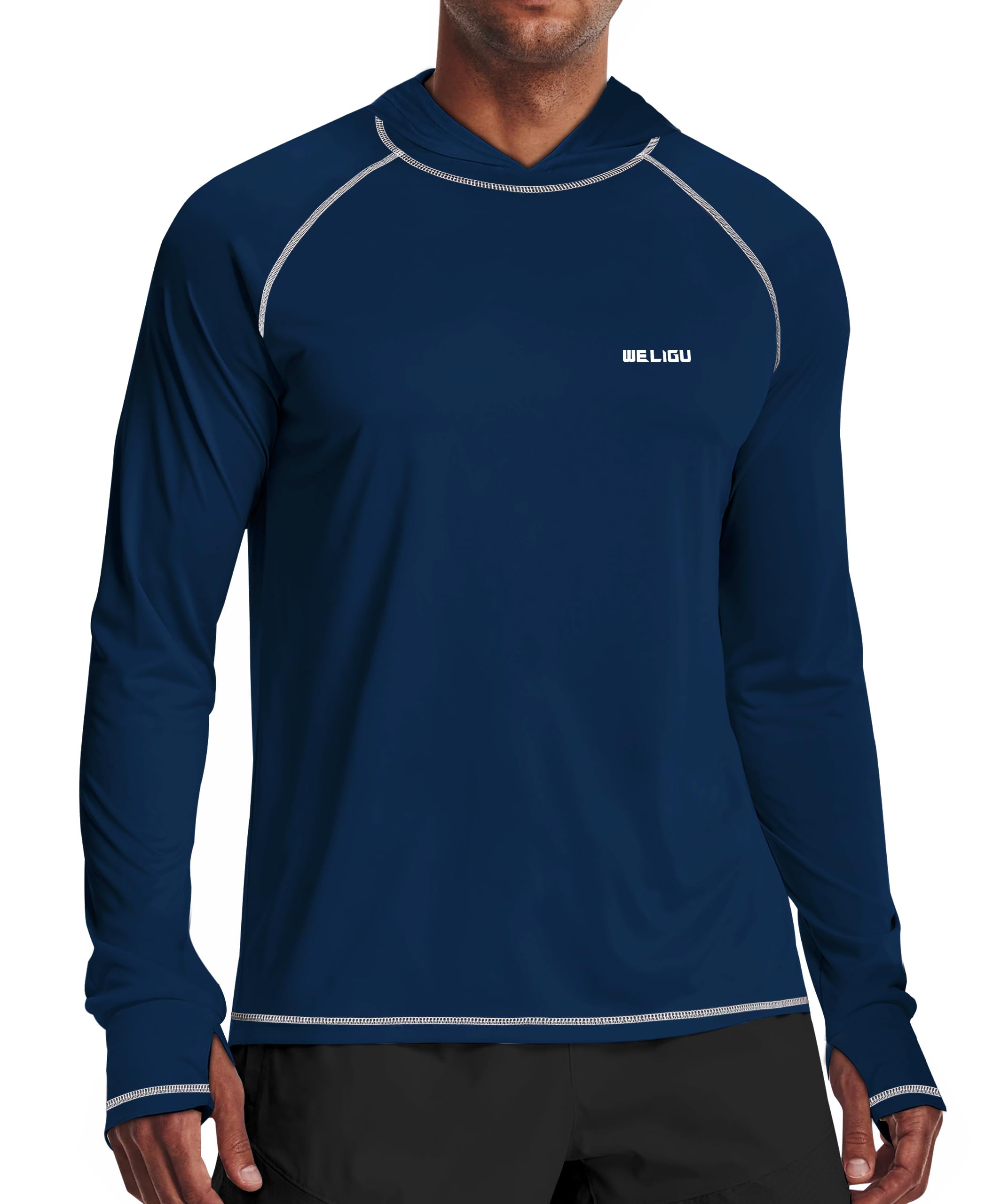 Camisa De Manga Comprida Weligu Uv Protection Upf 50+ Para Homens