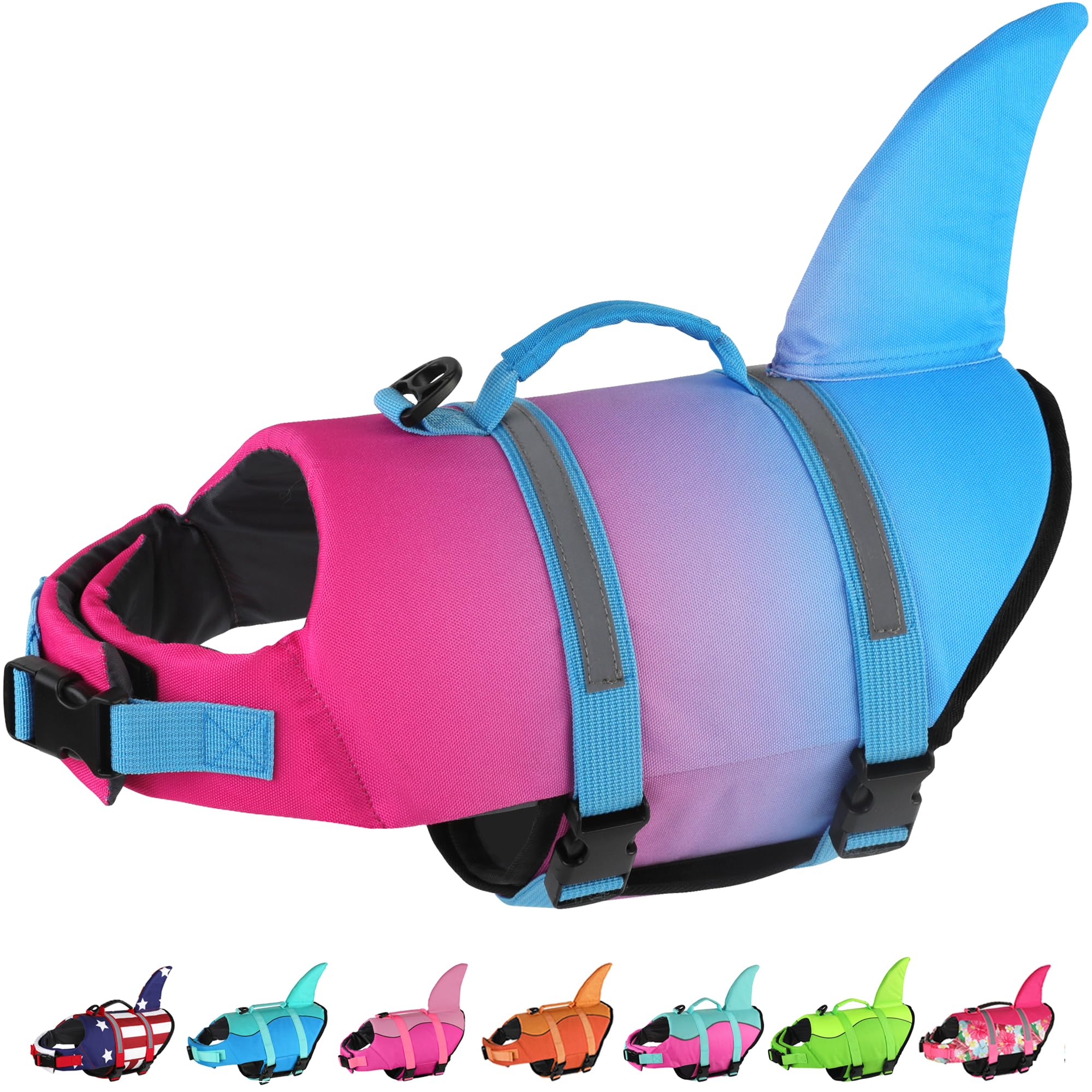 Colete Salva-vidas Para Cães Dogcheer Shark Design Para Natação S-l