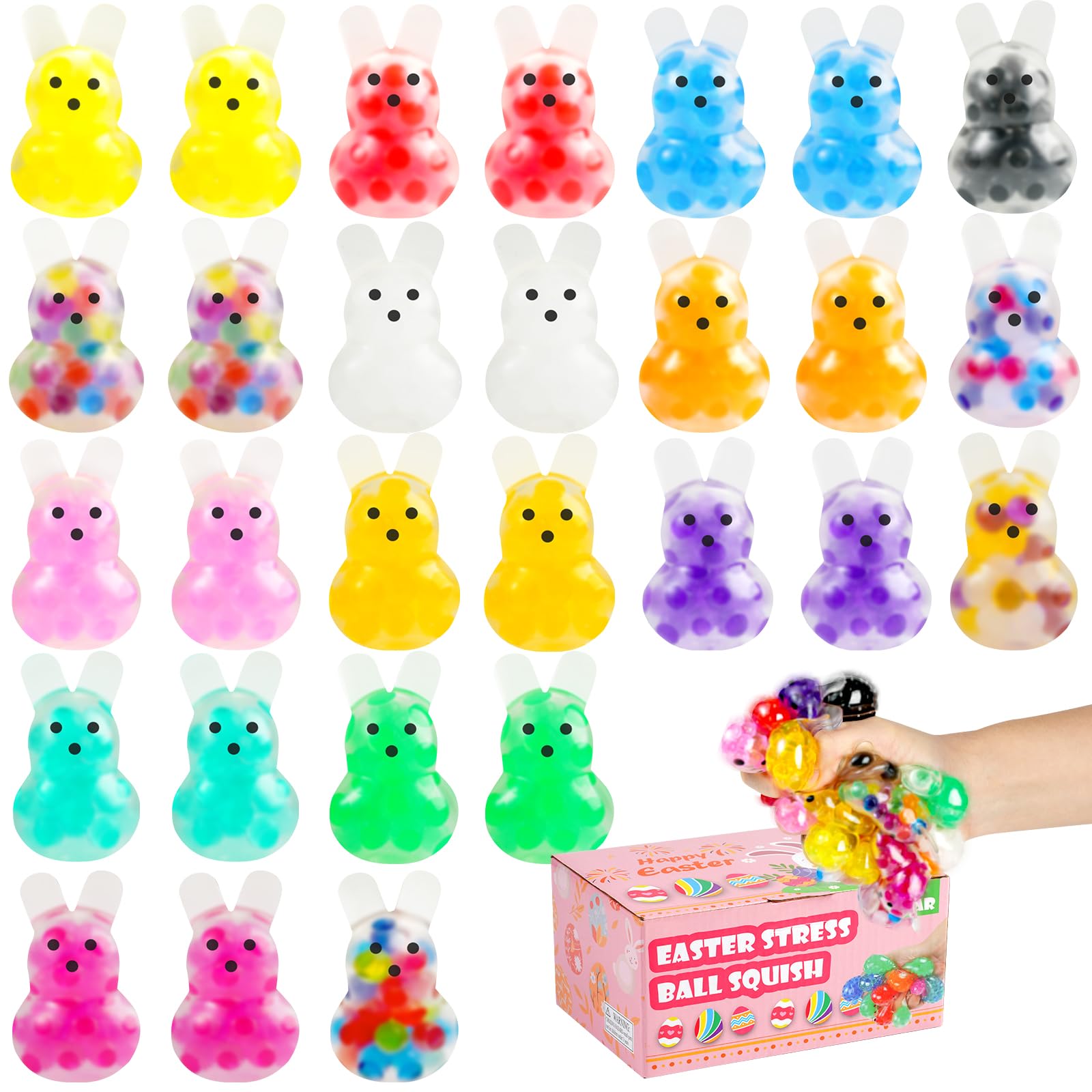 Stress Balls Udzrl Easter Bunny, 28 Pacotes Para Adultos