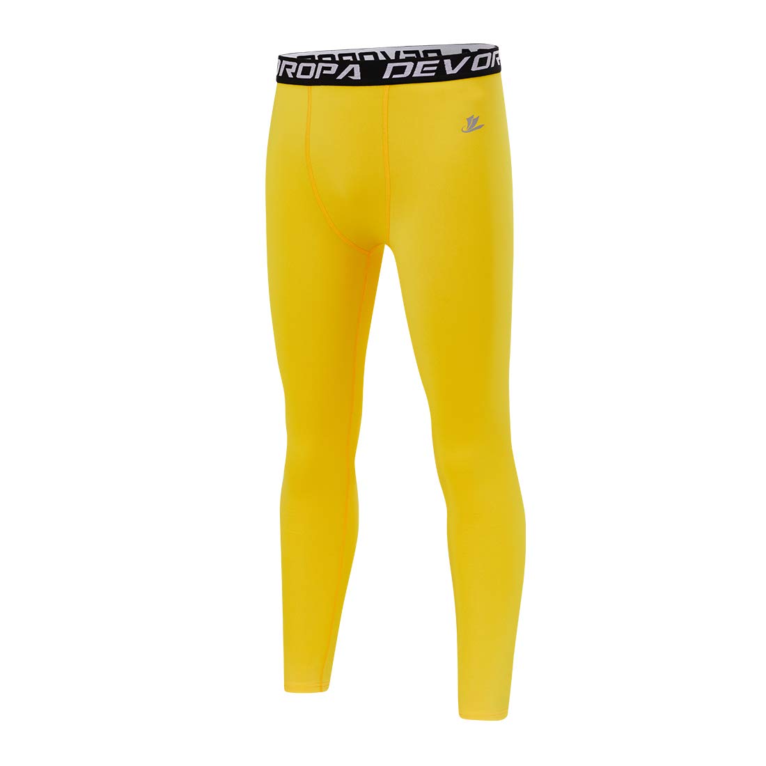 Leggings De Compressão Devoropa Boys Quick Dry Yellow Xs