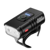 Farol De Bike 2 Led Cree T6 Recarregável Usb Forte Compacto