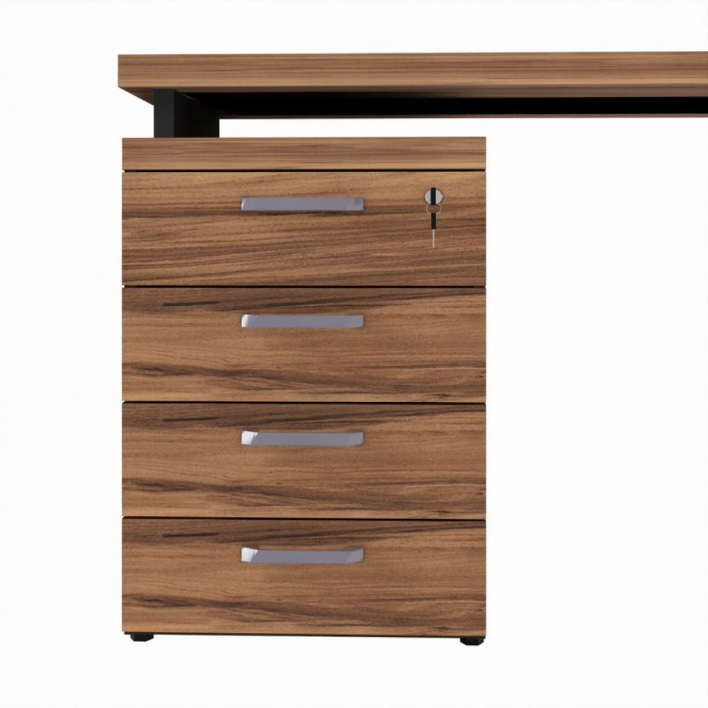 Gaveteiro Lateral Office Com Extensão 4 Gavetas Web Office