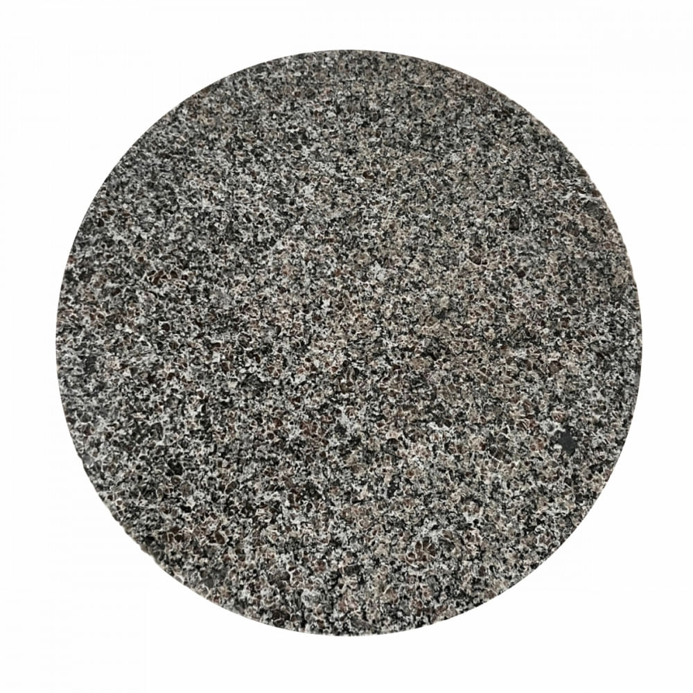 Tampo De Granito Redondo 80x80 Cm Ocre Zez