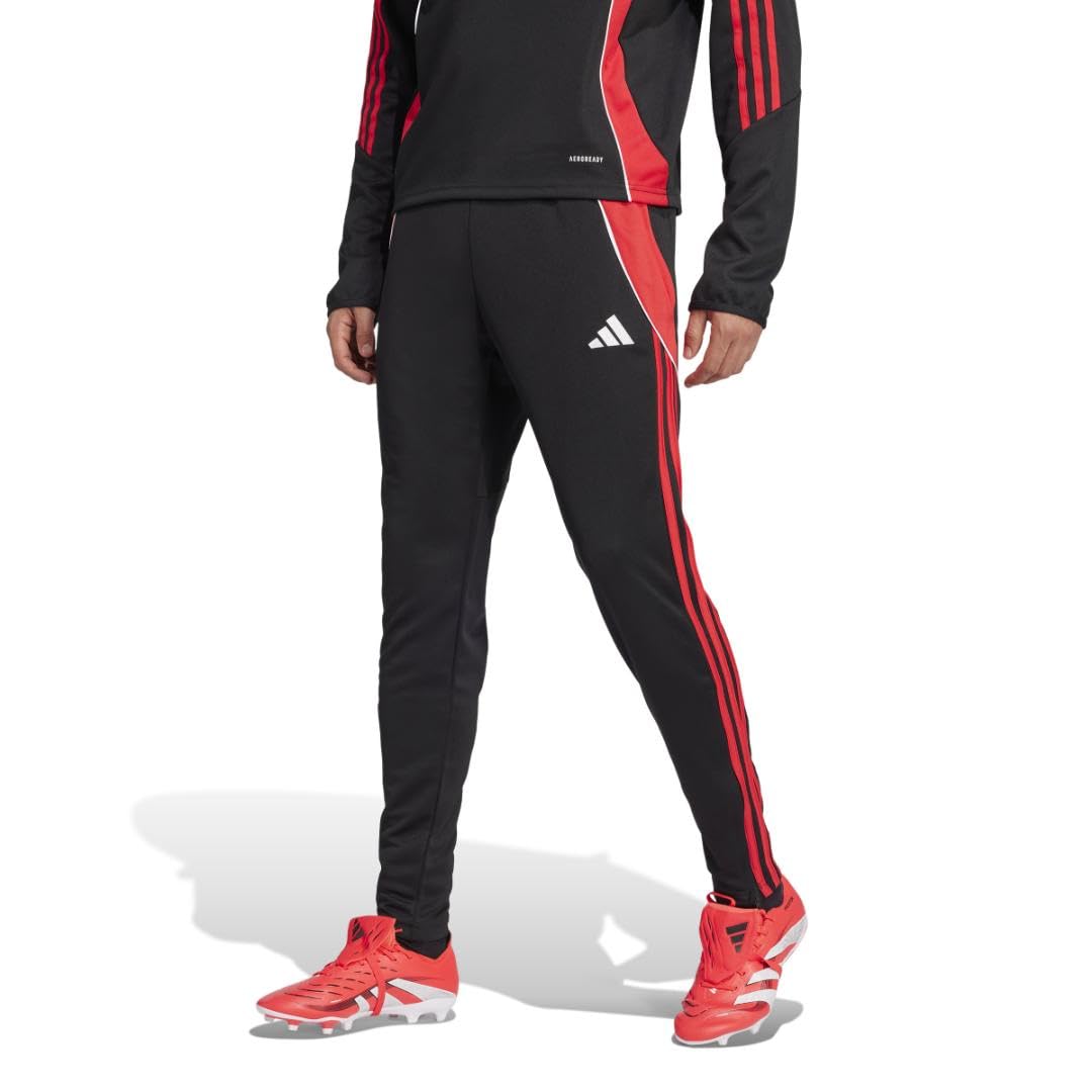 Calças De Treino Adidas Tiro 24 Para Homens Pretas/rubi Puro