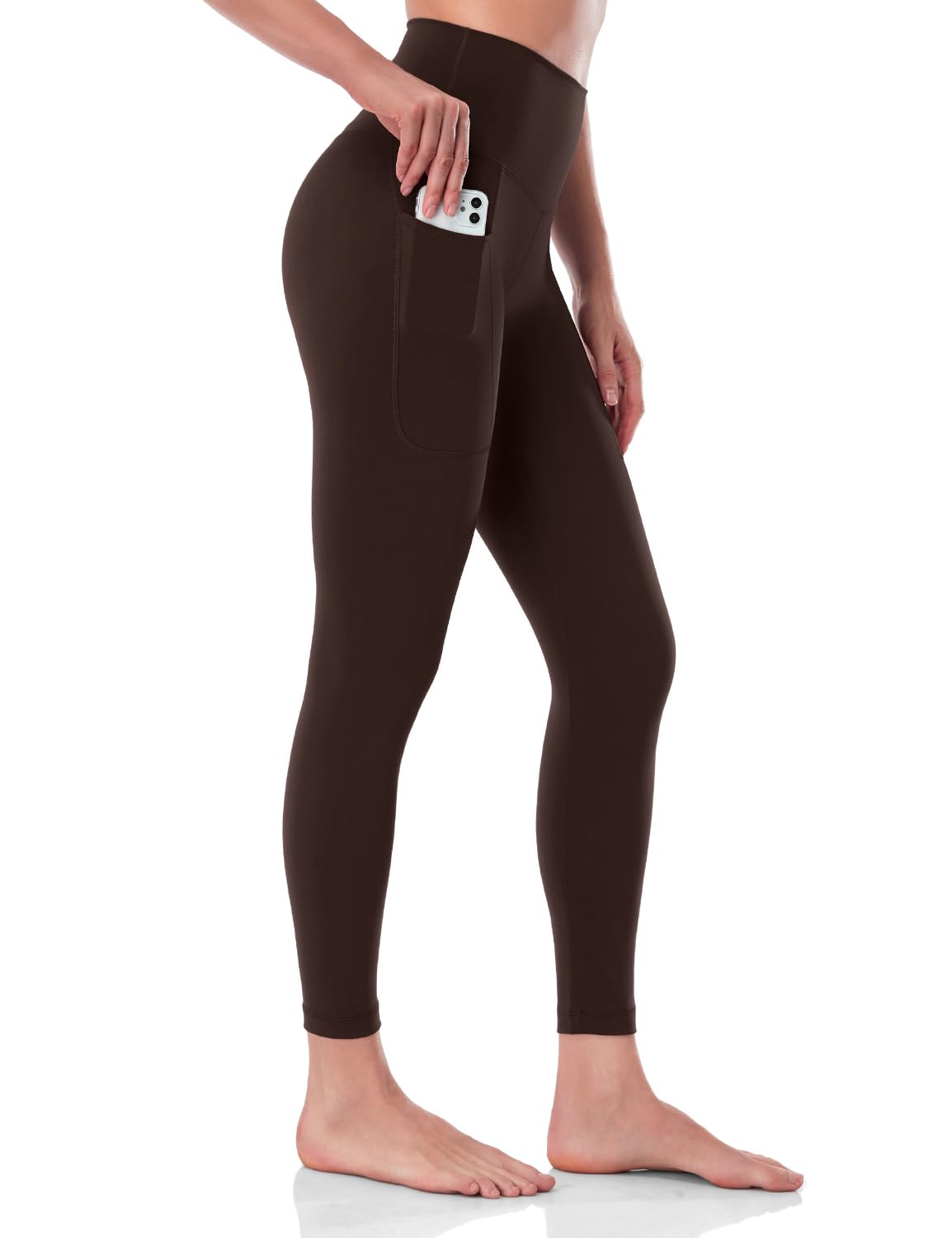 Leggings Heynuts Workout Pro 7/8 Com Bolsos, Expresso Feminino
