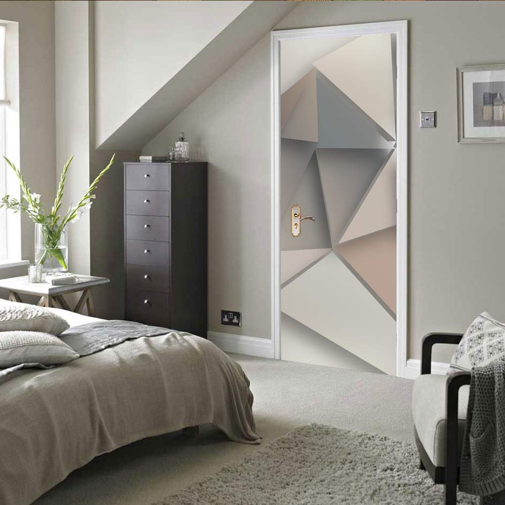 Adesivos De Porta, Murais, Peel And Stick, Efeito 3d, Pvc Impermeável