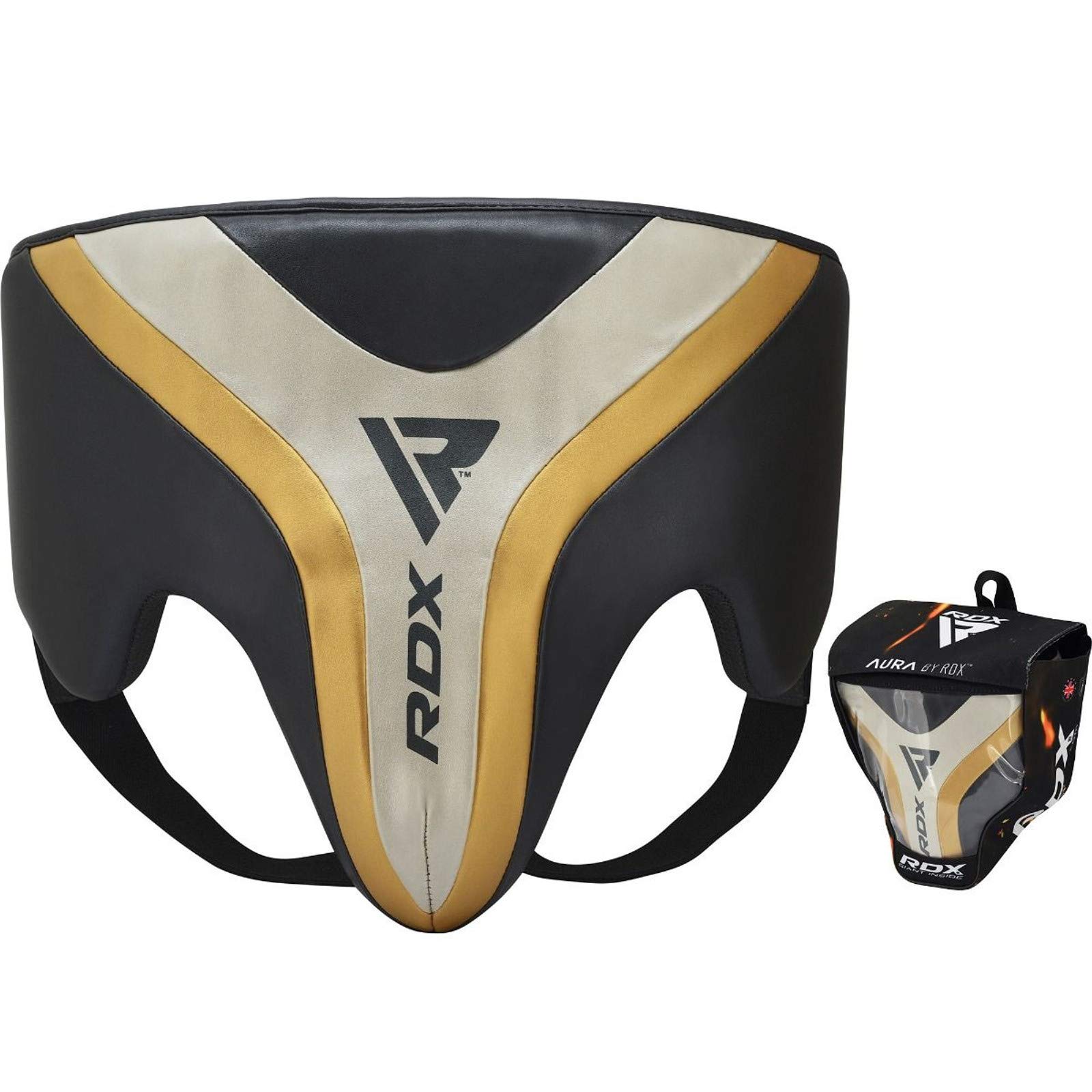 Treinamento De Mma E Boxe Groin Guard Rdx Aura T-17 Golden-s