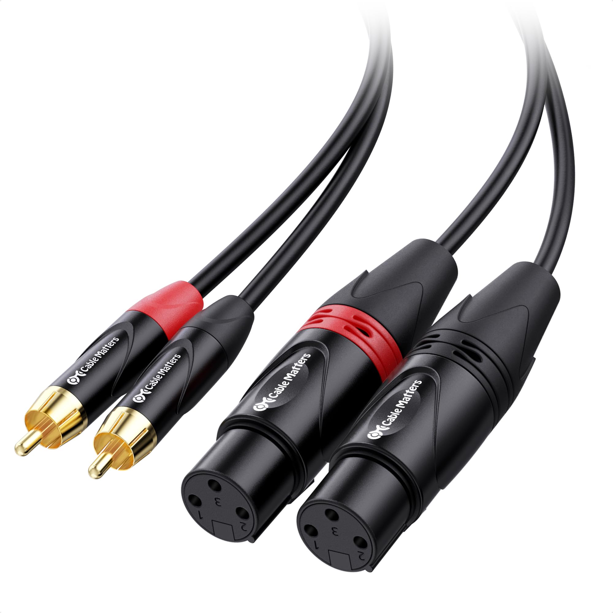 Cabo Cable Matters Dual Xlr Para Rca De 3 M