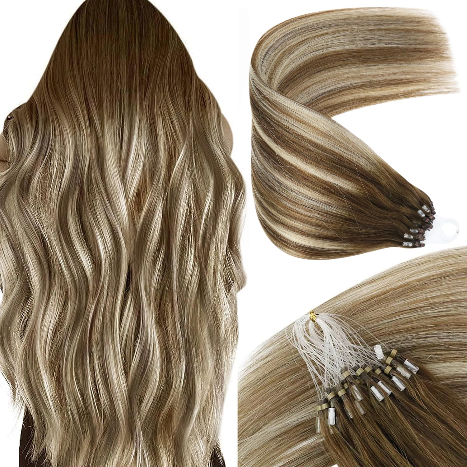 Extensões De Cabelo Sunny Hair Micro Link Human Hair 14 Polegadas