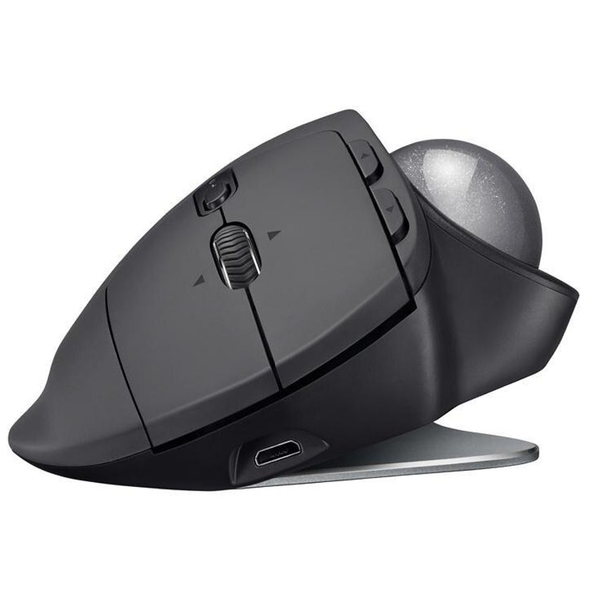 Mouse Logitech Mx Ergo Trackball, Preto - imagem 3