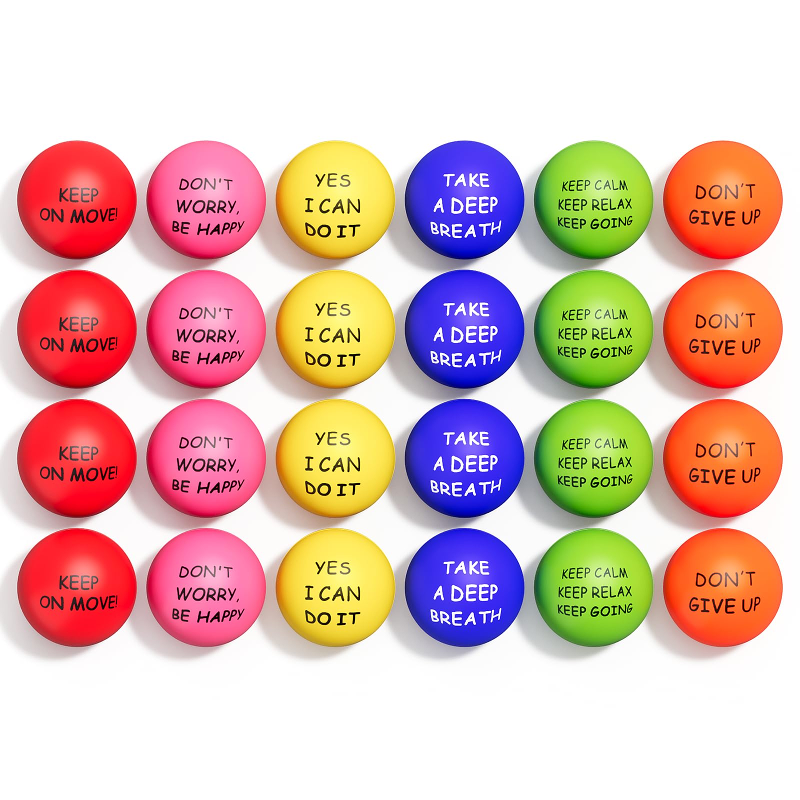 Stress Balls Almah Motivational Para Crianças E Adultos (pacote Com 24)