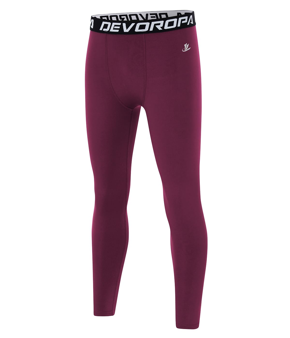Leggings Devoropa Boys Quick Dry Compression Maroon Tamanho L