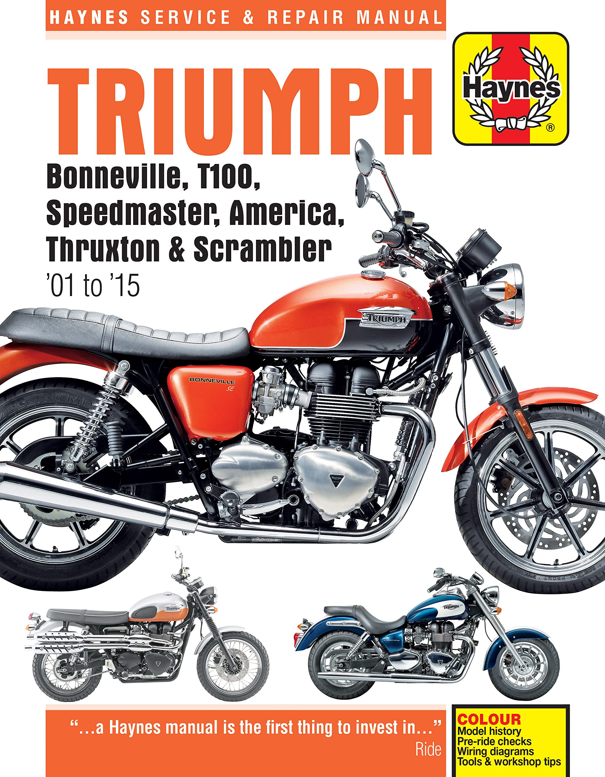 Manual De Reparo Haynes Para Triumph Bonneville (2001-2015)