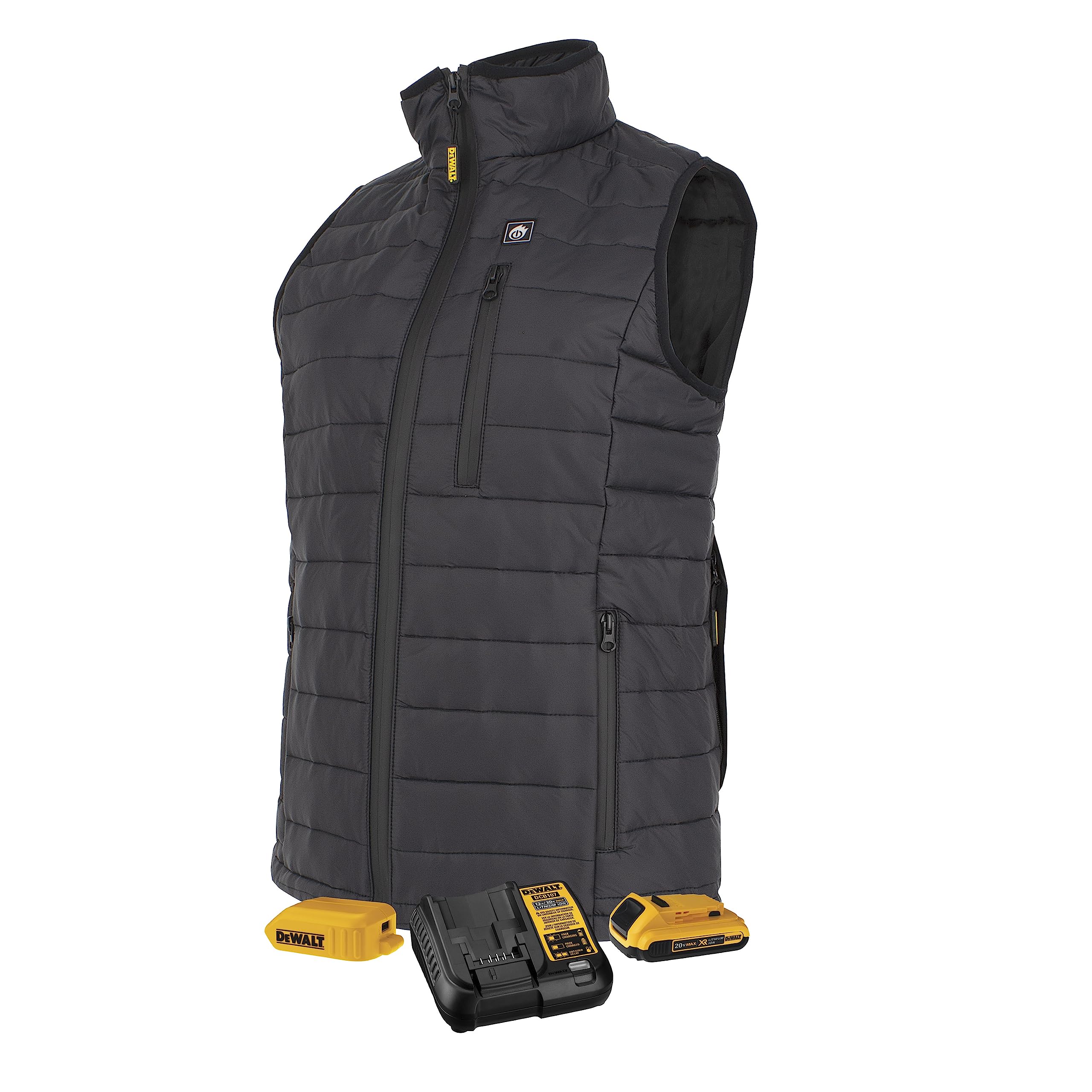 Colete Aquecido Dewalt Lightweight Puffer Para Mulheres Preto Xxl