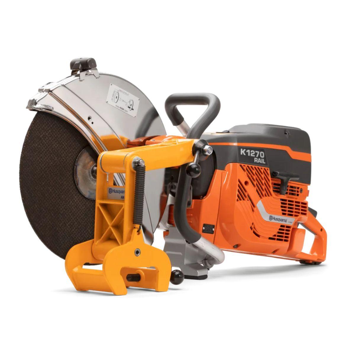 Encontraproduto.com.br - Cortador à Disco Trilho de Trem Gasolina Husqvarna K1270 Rail RA10 118,8CC