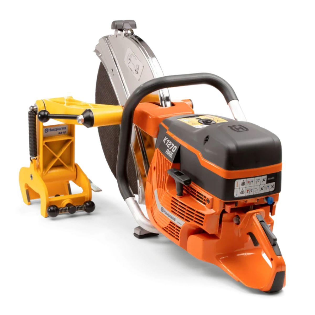 Encontraproduto.com.br - Cortador à Disco Trilho de Trem Gasolina Husqvarna K1270 Rail RA10 118,8CC