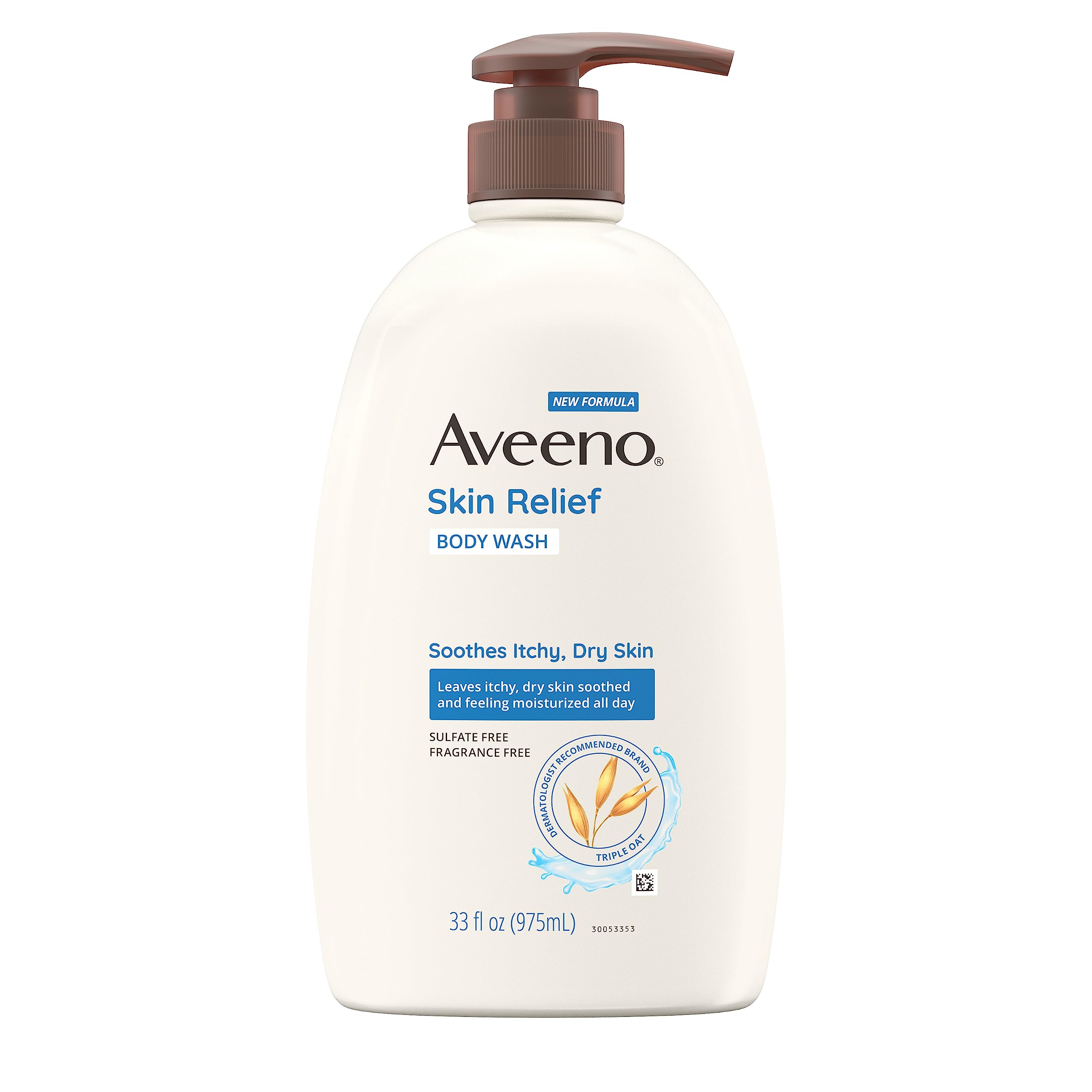 Sabonete Líquido Aveeno Skin Relief Triple Oat 975 Ml Para Pele Sensível