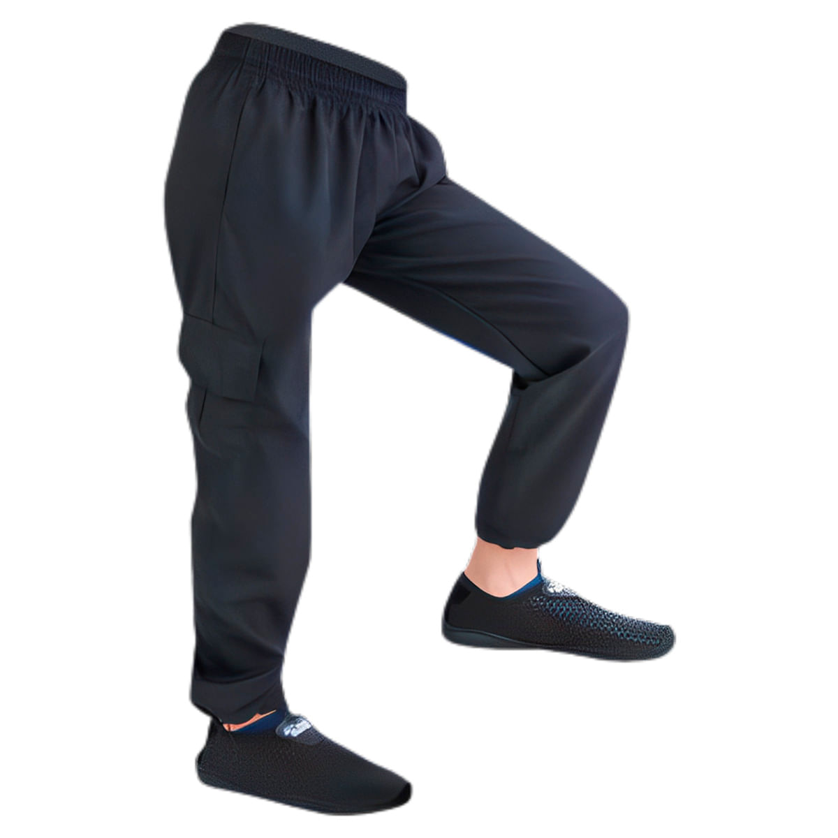 Calça Pesca Esportiva Infantil Hidronatic Mar Negro Proteção Solar Uv50+ Preta