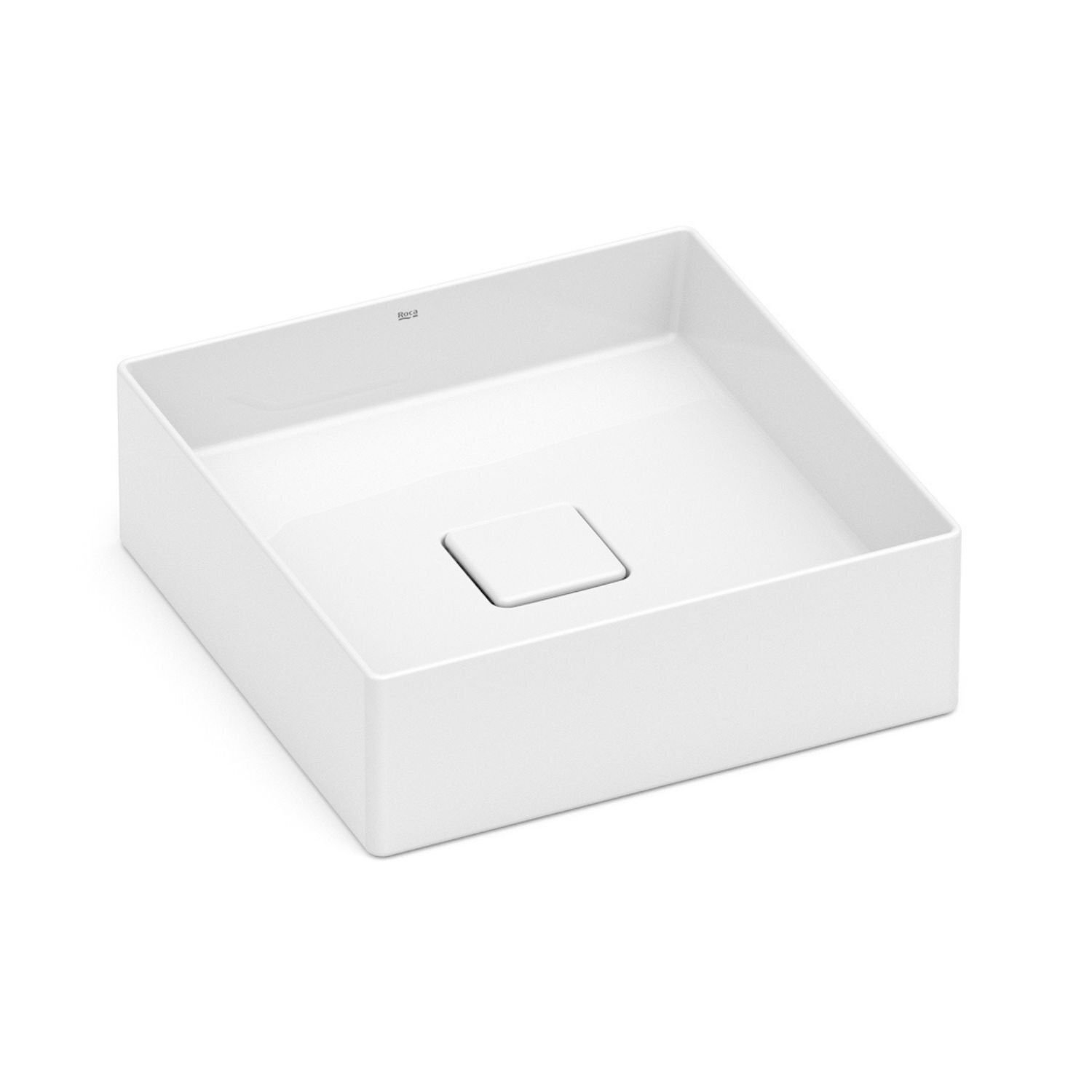 Cuba De Apoio 35cm X 35cm Sem Mesa T4 Terra Roca Branco