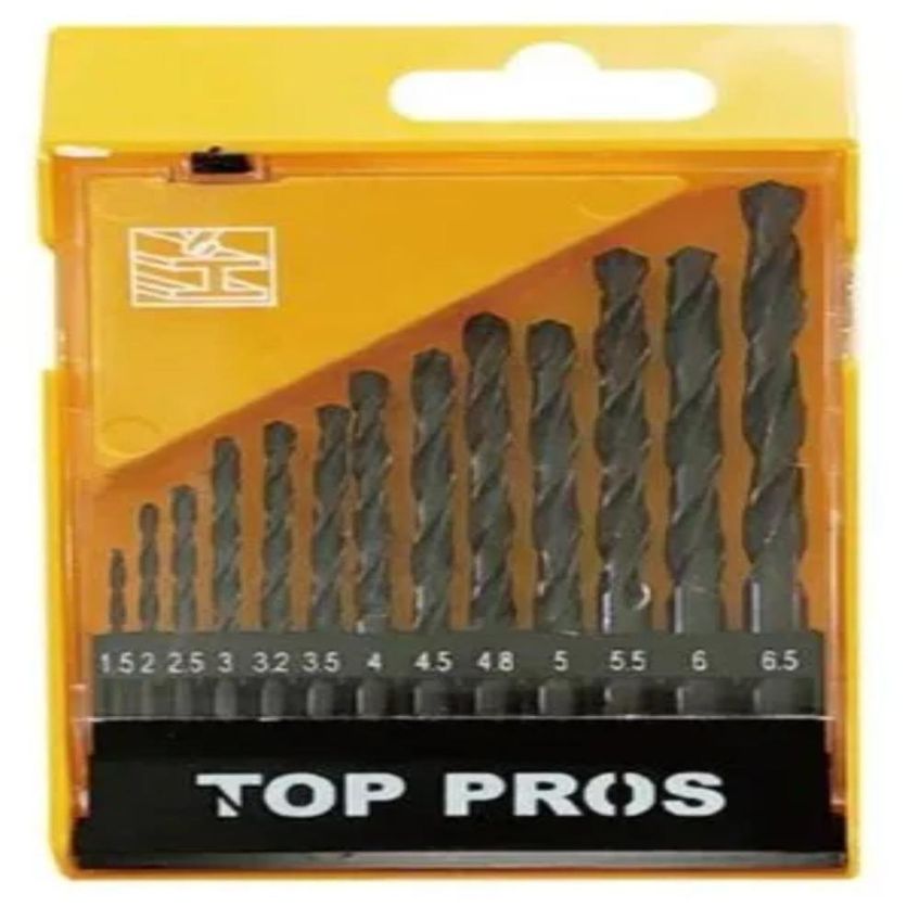Jogo Brocas 13 Peças Com Estojo Aco Rapido Kit Perfuracao Metal Plastico Furadeira Parafusadeira Multitamanhos Profissio - imagem 5